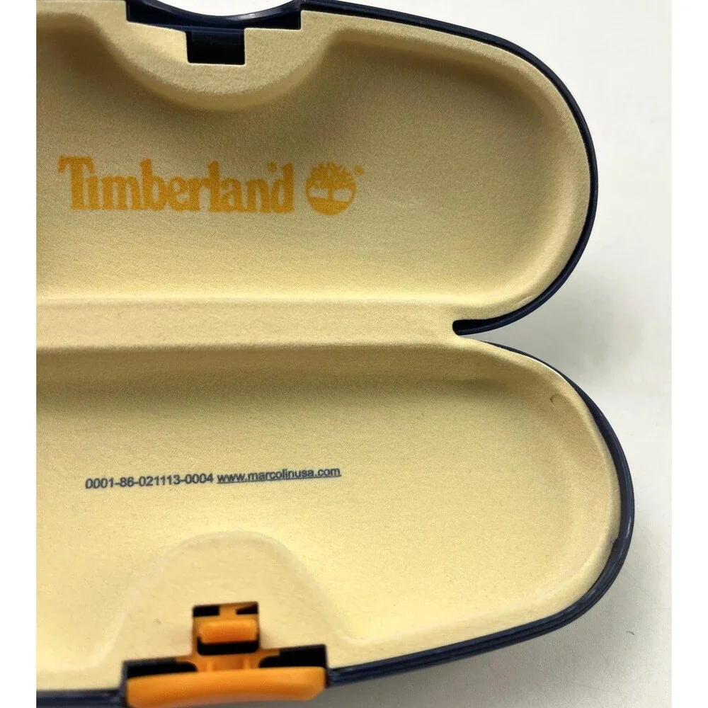 Timberland Glasses/Sunglasses Case, Dark Blue & Orange, Eyewear Case Only